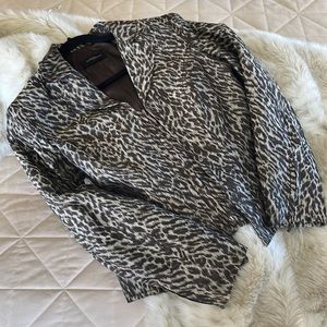 Javier Simorra - Barcelona Spain Fitted Short Animal Print Jacket - Sz 42-US8